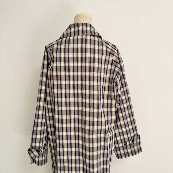 The Row Women’s Tavishina checked silk-blend coat - Picture 9 of 12